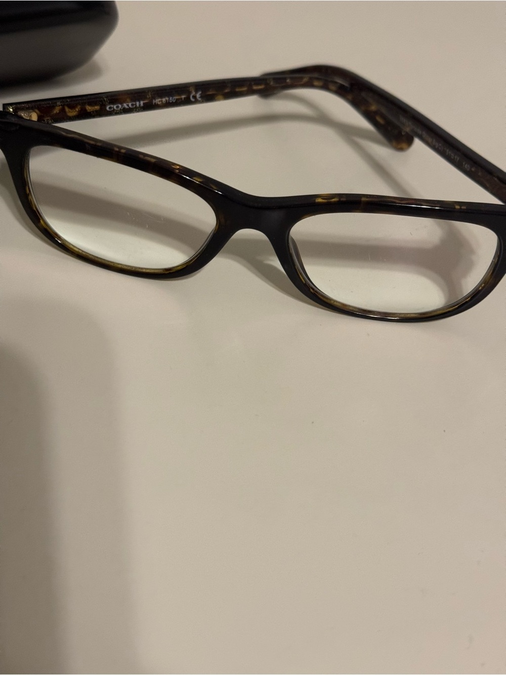 Coach Women's Tortoiseshell Glasses Frames with Hard Outer Case
